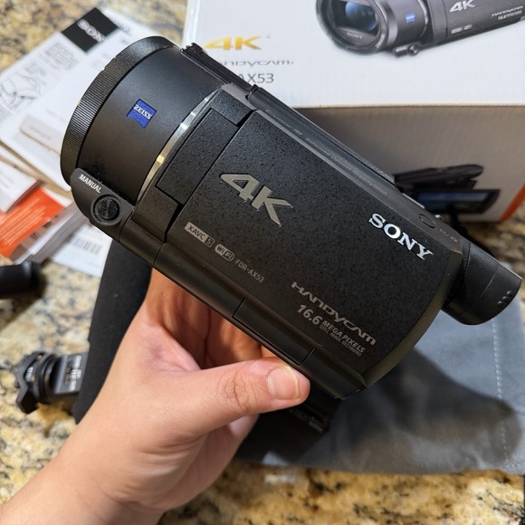 Sony FDR-AX53 4K Handycam Camcorder Pre Owned Extra Accessories - Picture 10 of 16